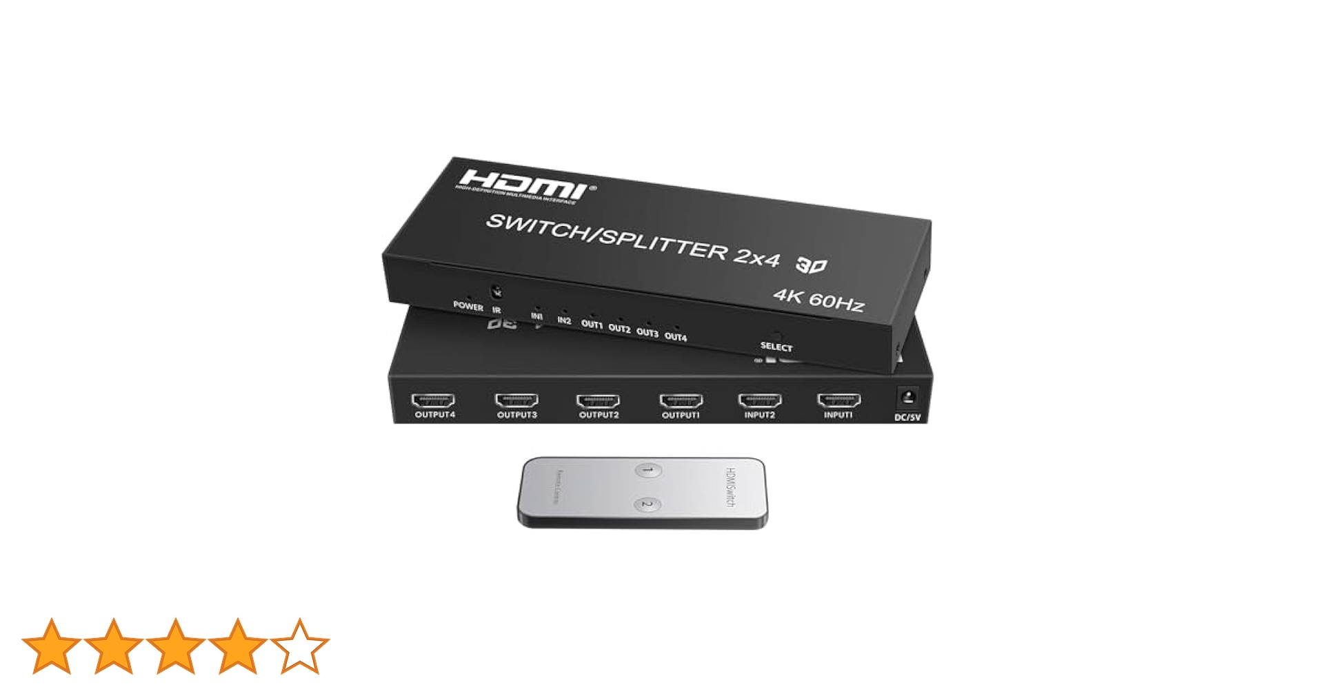 Amazon.co.jp: avedio links HDMI 分配器 4K@60Hz 2入力4出力